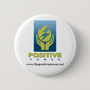 Positiver Power-Klotz-Knopf Button