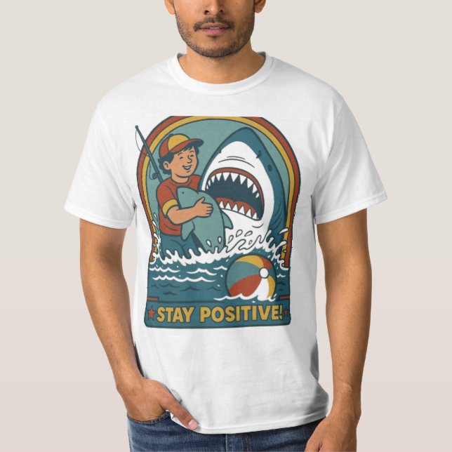 Positiver Premium-T - Shirt bleibe (Vorderseite)