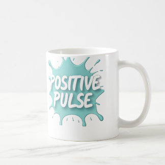 Positiver Pulse-Splatter-Grafik Kaffeetasse