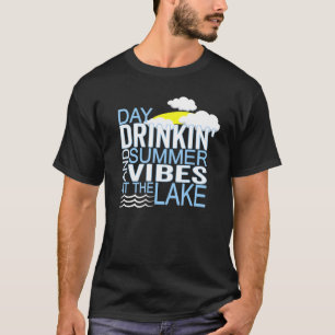 Positiver Sommerurlaubsstrand und See Teil T-Shirt