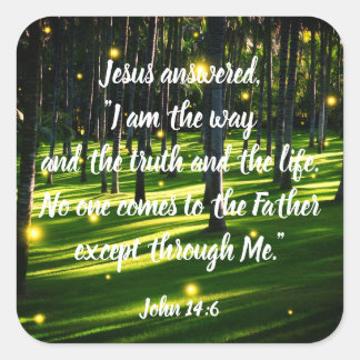 Positiver Sticker für Christliche Schrift