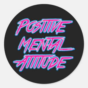 Positiver Sticker für die psychische Einstellung