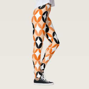 Positiver und negativer Raum - Halloween Leggings