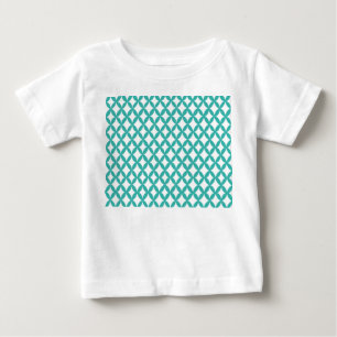 Positiver und negativer Weltraum Aquamarin Baby T-shirt