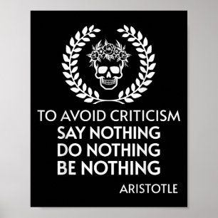 Positiver Zitat Stoische Philosophie Aristoteles S Poster