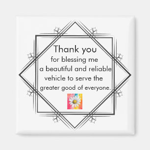 Positives Affirmation Magnet - Danksagung