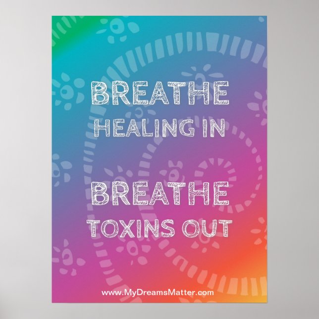 Positives Affirmation Manifest Perfect Body Health Poster (Vorne)