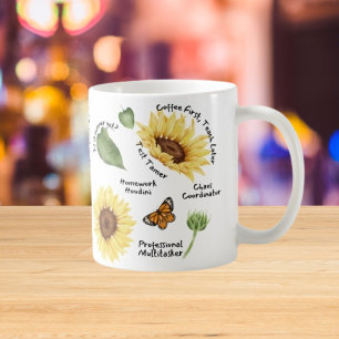 Positives Affirmationsgeschenk mit heller Sonnenbl Kaffeetasse