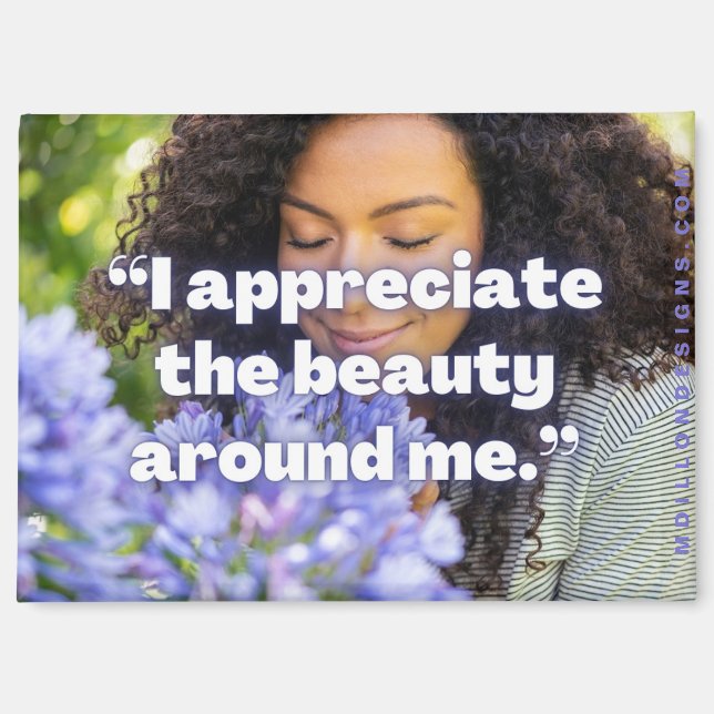 Positives Affirmationsmagnet Magnet (Vorderseite)