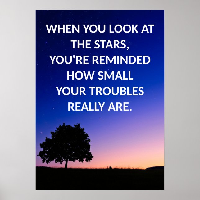 Positives Affirmative Motivierend Quote Poster (Vorne)