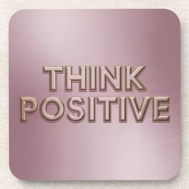 Positives Affirmative Untersetzer Set (Vorderseite)