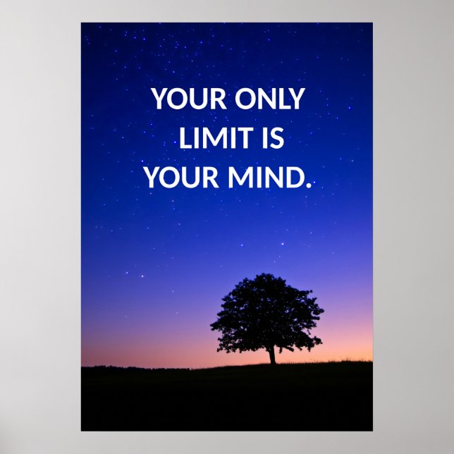Positives Affirmative Zitat Poster (Vorne)