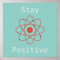Positives Atom-Wissenschaftsmotto bleibe