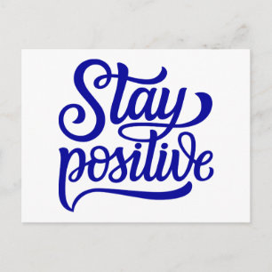 Positives Blau bleibe Postkarte