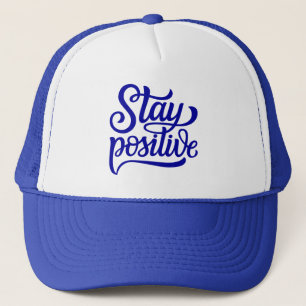 Positives Blau bleibe Truckerkappe