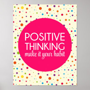 Positives denkendes Zitat Poster