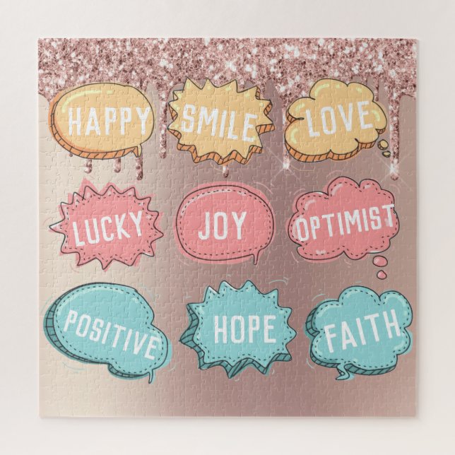 Positives Denkpuzzle Puzzle (Vertikal)
