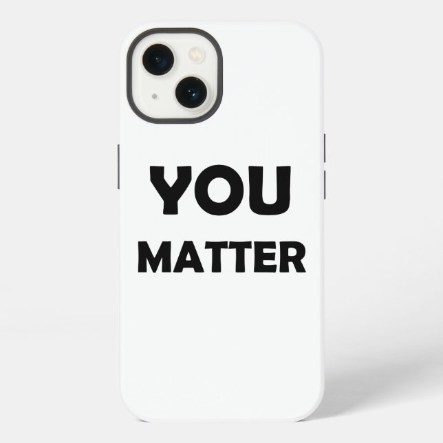 Positives Design - Sie sind wichtig iPhone Hülle (Rückseite)