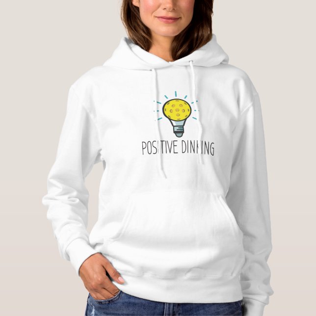 Positives Dinking Pickleball Frauenhaus Hoodie (Vorderseite)