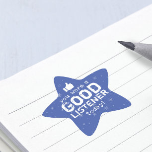 Positives Feedback Good Listener Teacher Stern-Aufkleber