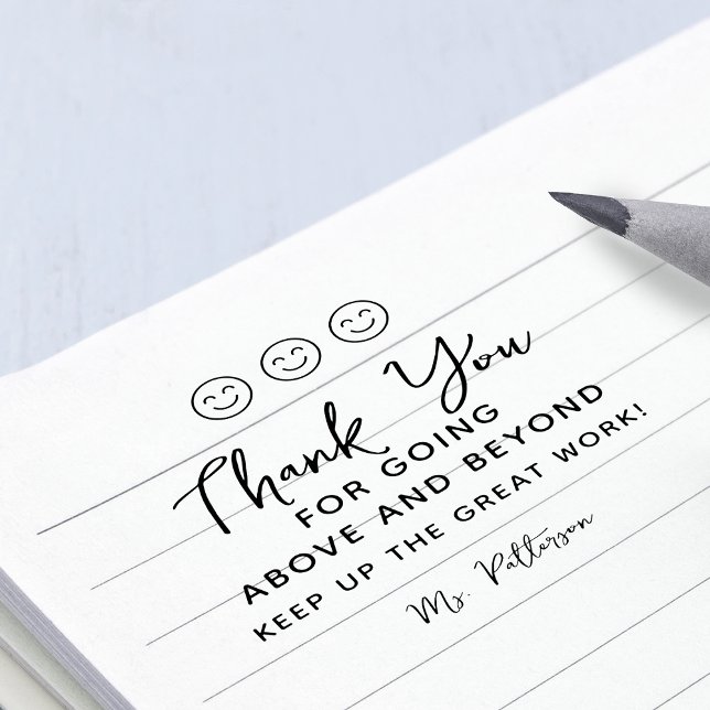 Positives Feedback Vielen Dank Lehrer Gummistempel (Positive Feedback Thank You Teacher Rubber Stamp)