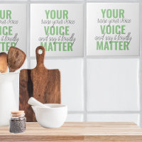 Positives Grün Ihre Stimme Matter Motivation Zitat