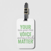 Positives Grün Ihre Stimme Matter Motivation Zitat