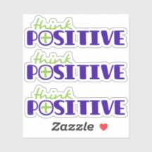 Positives Grün plus Text-Slogan