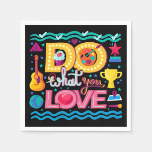 Positives inspirierendes Zitat lebendiger Sommer s Serviette