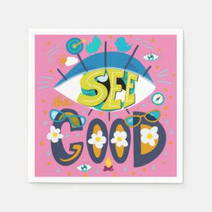 Positives inspirierendes Zitat lebendiges Sommerro Serviette