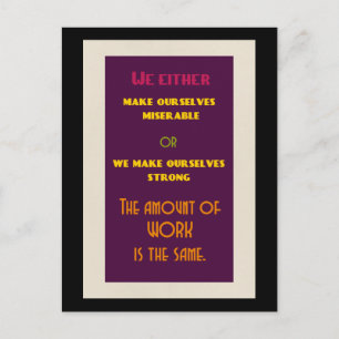 Positives inspirierendes Zitat über das Leben Postkarte