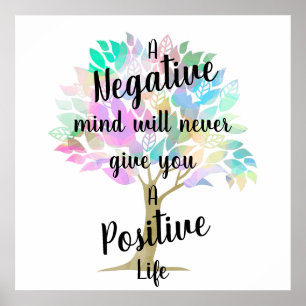 Positives Lebenszitat Poster
