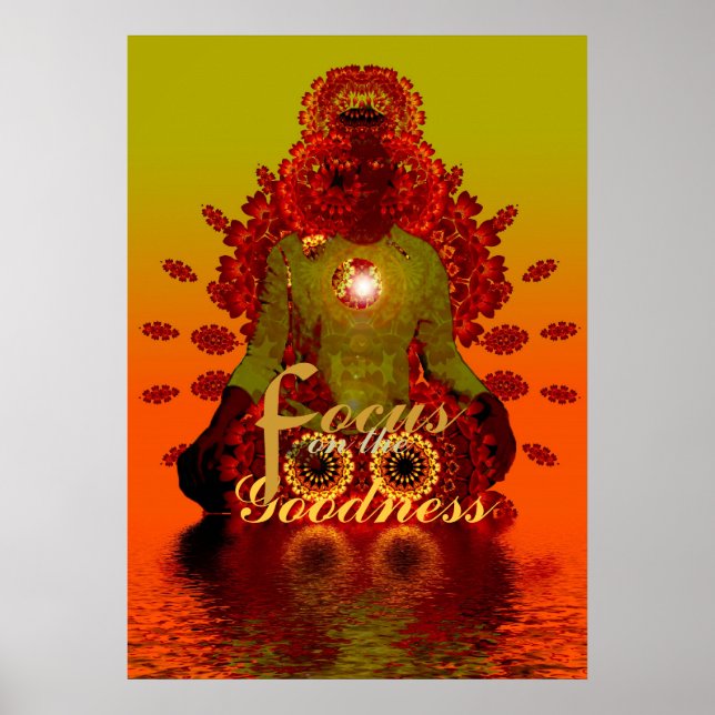 Positives Meditations-Poster Poster (Vorne)
