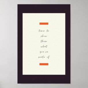 Positives Mindset Inspiration/Motivierend Zitat Poster