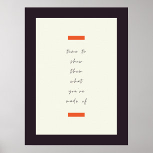 Positives Mindset Inspiration/Motivierend Zitat Poster