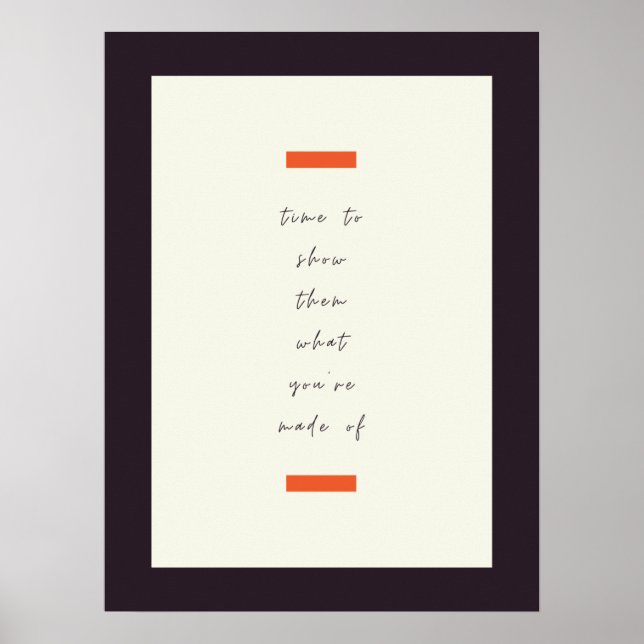 Positives Mindset Inspiration/Motivierend Zitat Poster (Vorne)