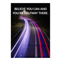 Positives Mindset Motivierend Quote Poster