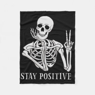 Positives nie besseres Skeleton Spaß Halloween ble Fleecedecke