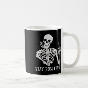 Positives nie besseres Skeleton Spaß Halloween ble Kaffeetasse