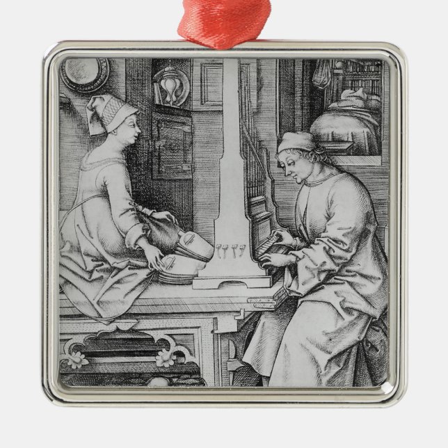 Positives Organ Ornament Aus Metall (Vorne)