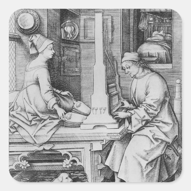 Positives Organ Quadratischer Aufkleber (Vorderseite)