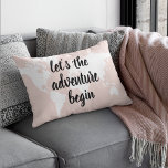 Positives Pink Das Abenteuer beginnt mit der Weltk Dekokissen<br><div class="desc">Positives Pink Das Abenteuer beginnt mit der Weltkarte</div>