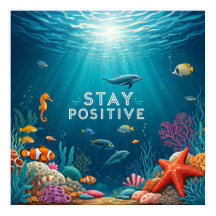 Positives Poster bleibe
