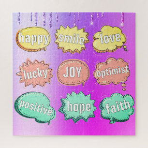 Positives Puzzle-Geschenk - Benutzerdefinierter Te Puzzle