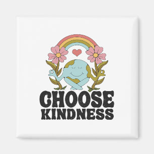 Positives Rainbow Peace Hippie Wählen Sie Kindness Magnet