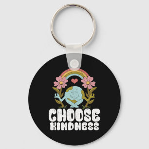 Positives Rainbow Peace Hippie Wählen Sie Kindness Schlüsselanhänger