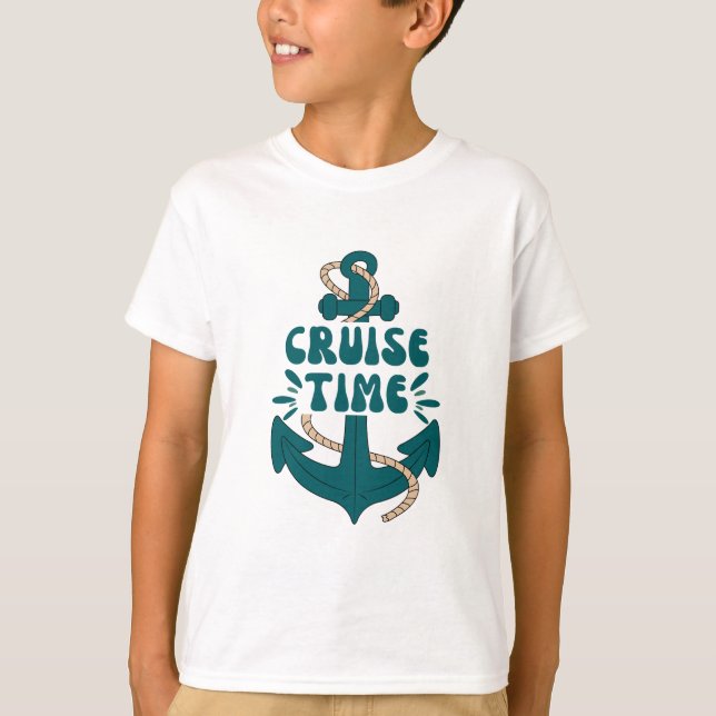 Positives Sommerangebot Es ist Cruise Time Kids T-Shirt (Vorderseite)