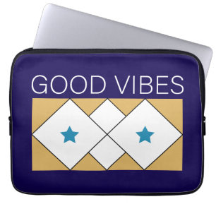 Positives Vibes erfrischendes Design Laptopschutzhülle