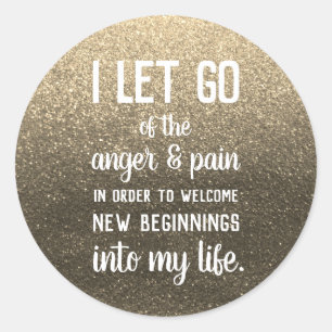 Positives Wohlbefinden Anger Management Psychische Runder Aufkleber