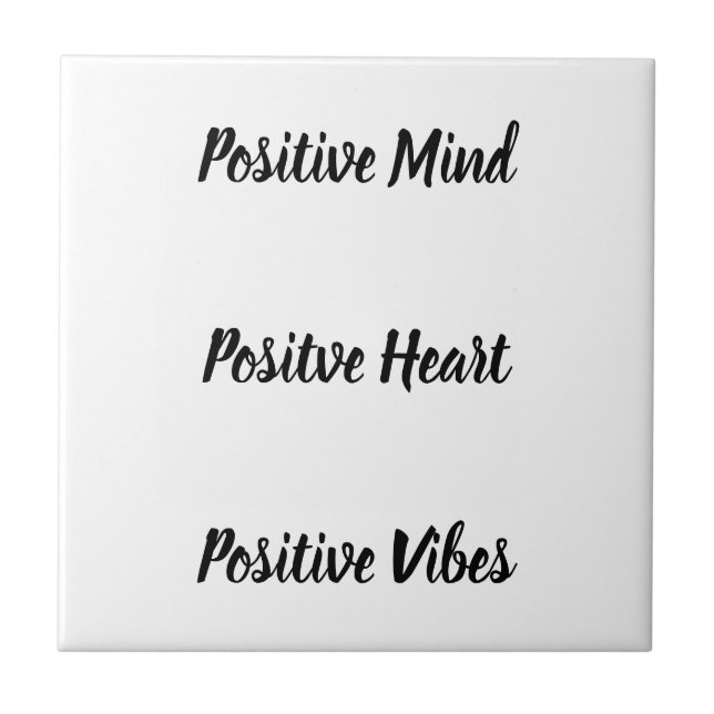 Positives Zitat  Fliese (Vorderseite)